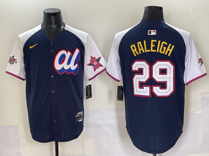 Men Seattle Mariners #29 Raleigh Blue MLB  All star Nike 2025 Jersey style 005